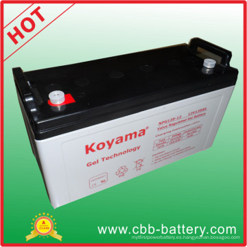 Batería del gel del precio de fábrica de Koyama batería solar 120ah 12V